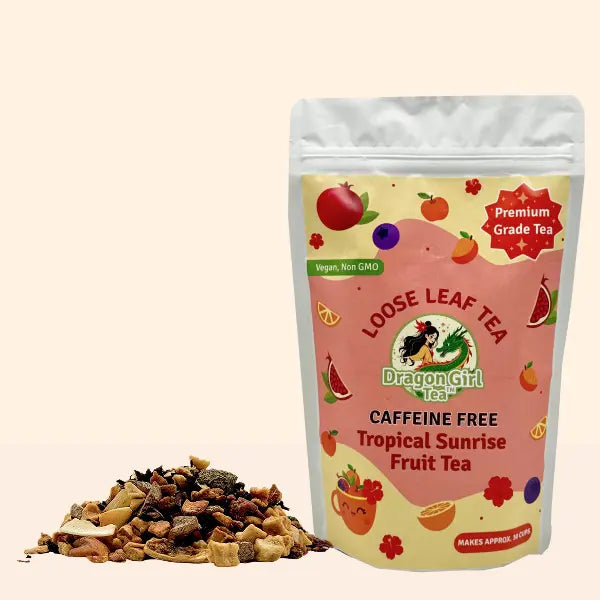 Delightful Tropical Tea - Sunset Fruit Herbal Blend – Dragon Girl Tea