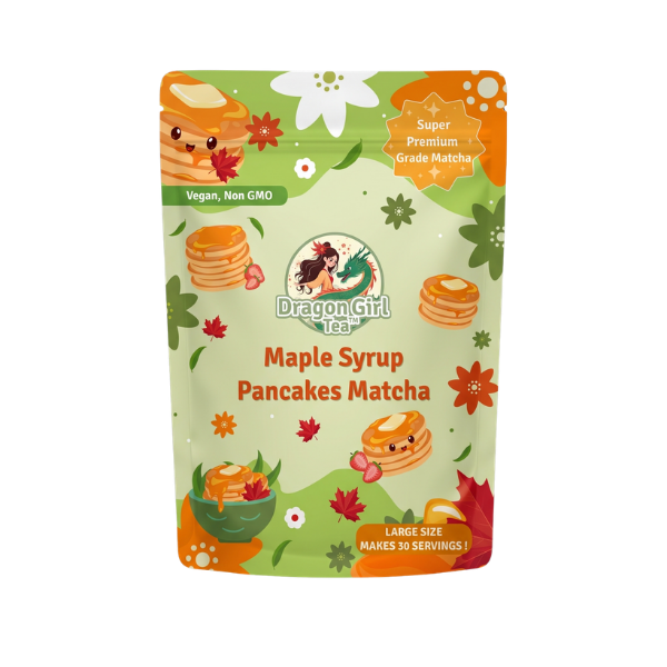 Maple Syrup Pancakes vegan dessert matcha, single pouch — Dragon Girl Tea