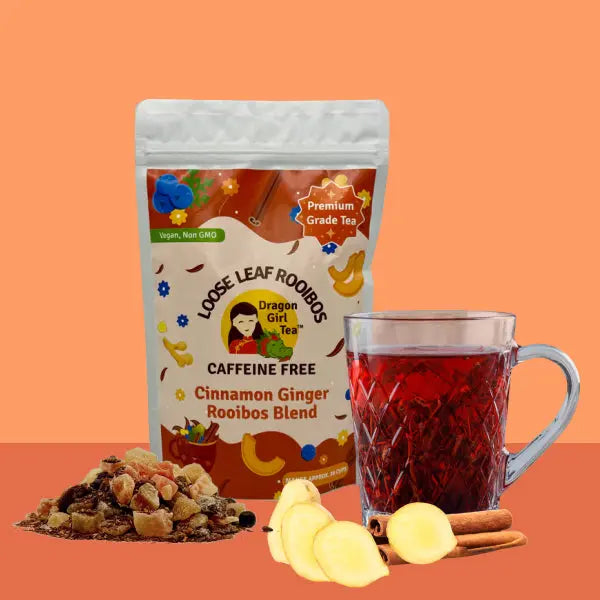 Cinnamon Ginger Rooibos - Herbal Loose Leaf Tea – Dragon Girl Tea