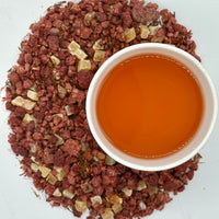 Raspberry Rooibos Blend (Organic Ingredients) - Compostable Tea Bags - Caffeine Free