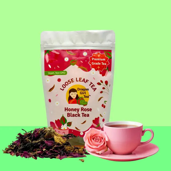 Honey Rose Black Tea - Premium Loose Leaf Delight – Dragon Girl Tea