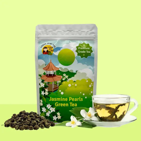 Premium Jasmine Green Tea - Loose Leaf Delights – Dragon Girl Tea