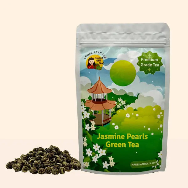 Premium Jasmine Green Tea - Loose Leaf Delights – Dragon Girl Tea