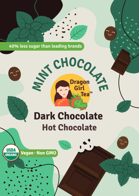 Vegan Mint Chocolate Dark Chocolate Hot Chocolate