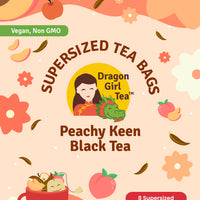 Peachy Keen Black Tea - Compostable Tea Bags 2025