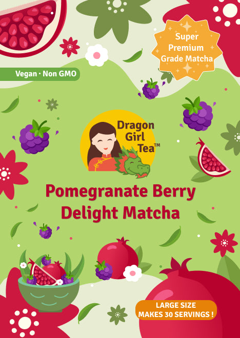 Pomegranate Berry Delight Matcha - Large Size