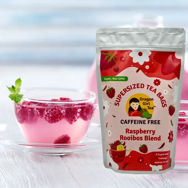 Raspberry Rooibos Tea Blend - Herbal Tea in Compostable Bags
