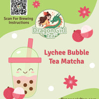 Lychee Bubble Tea Matcha - Large Size Dragon Girl Tea