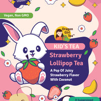 Strawberry Lollipop - Kid's Tea - Caffeine Free - Compostable Tea Bags