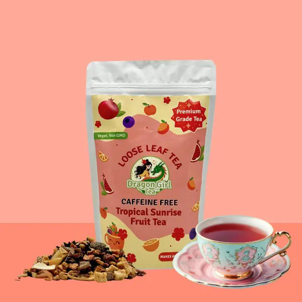 Delightful Tropical Tea - Sunset Fruit Herbal Blend – Dragon Girl Tea