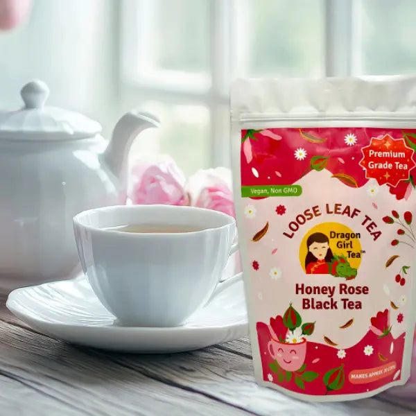Honey Rose Black Tea - Loose Leaf Dragon Girl Tea