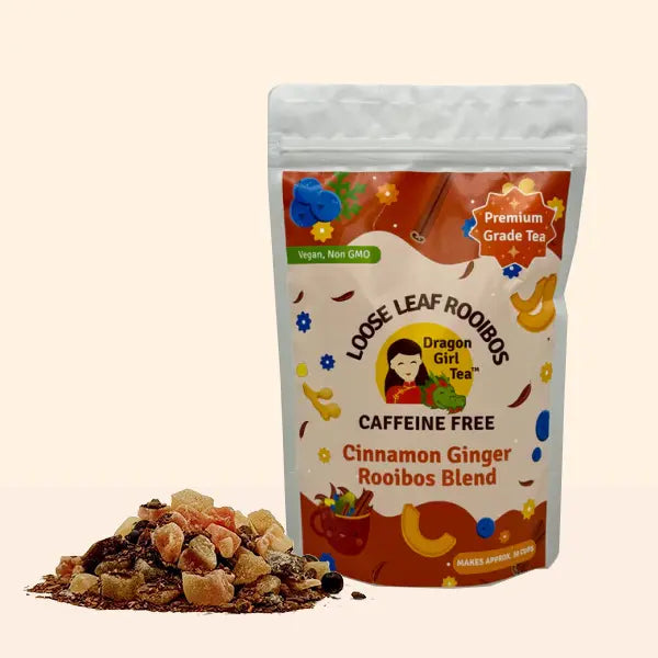 Cinnamon Ginger Rooibos - Herbal Loose Leaf Tea – Dragon Girl Tea