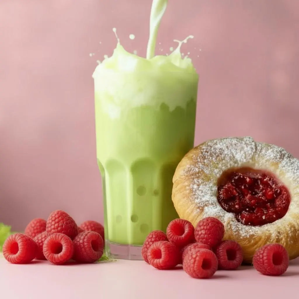Delicious Raspberry Danish Matcha - Large Size 2025 – Dragon Girl Tea