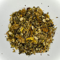 Tea and Cookies Box w/ Flower Power Mint Tea - Caffeine Free - Compostable Tea Bags