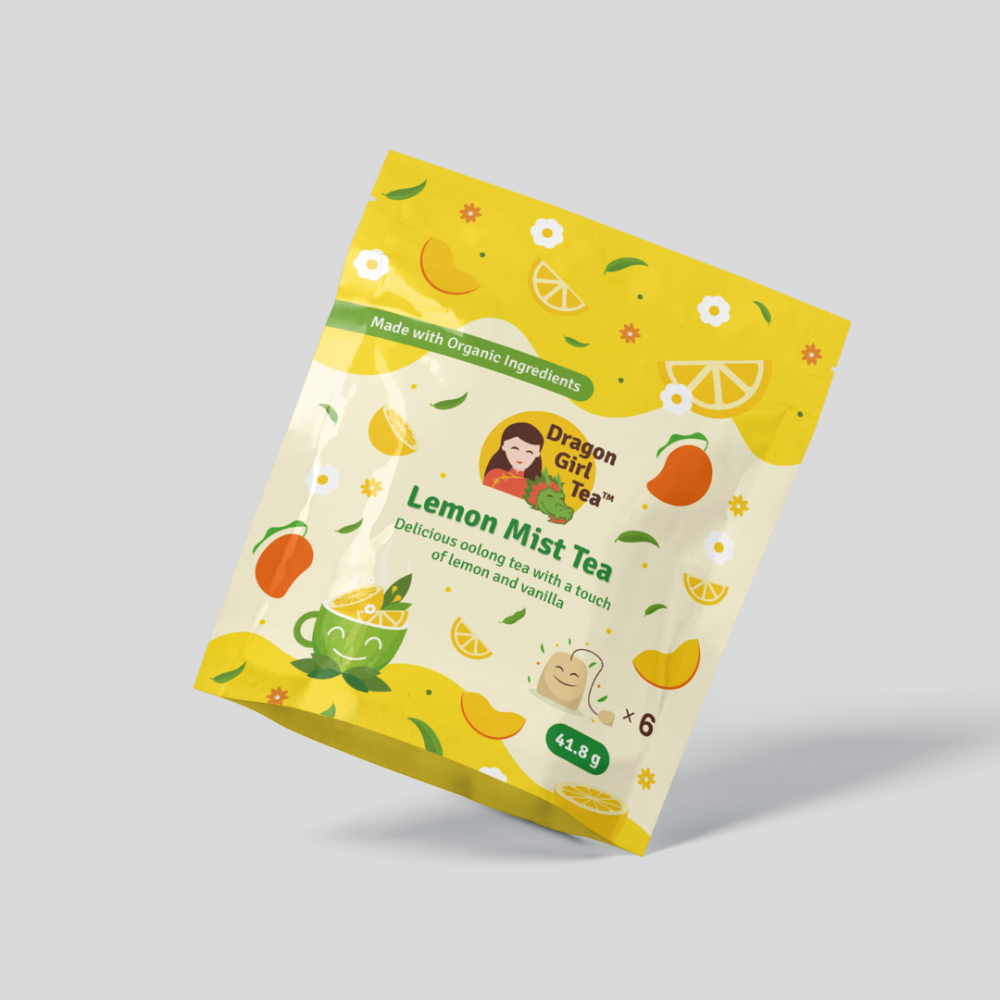 Dragon Girl Tea Organic Loose Leaf Lemon Mist Tea