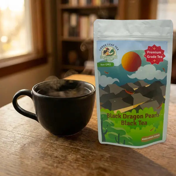 Black Dragon Pearls Black Tea - Loose Leaf