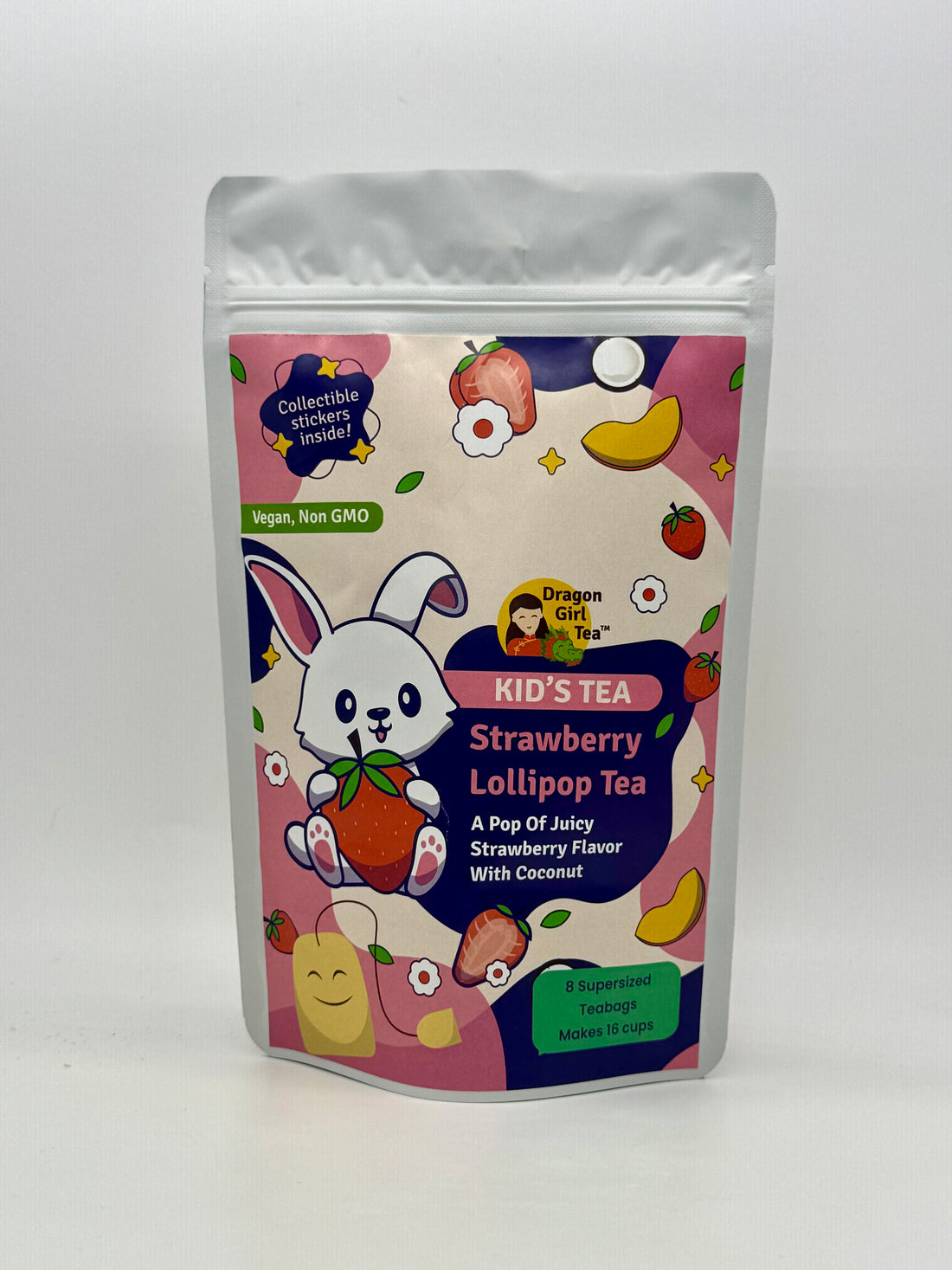 Strawberry Lollipop - Kid's Tea - Caffeine Free - Compostable Tea Bags