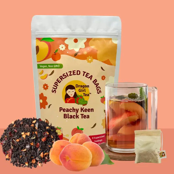 Peachy Keen Black Tea - A Premium Brew – Dragon Girl Tea
