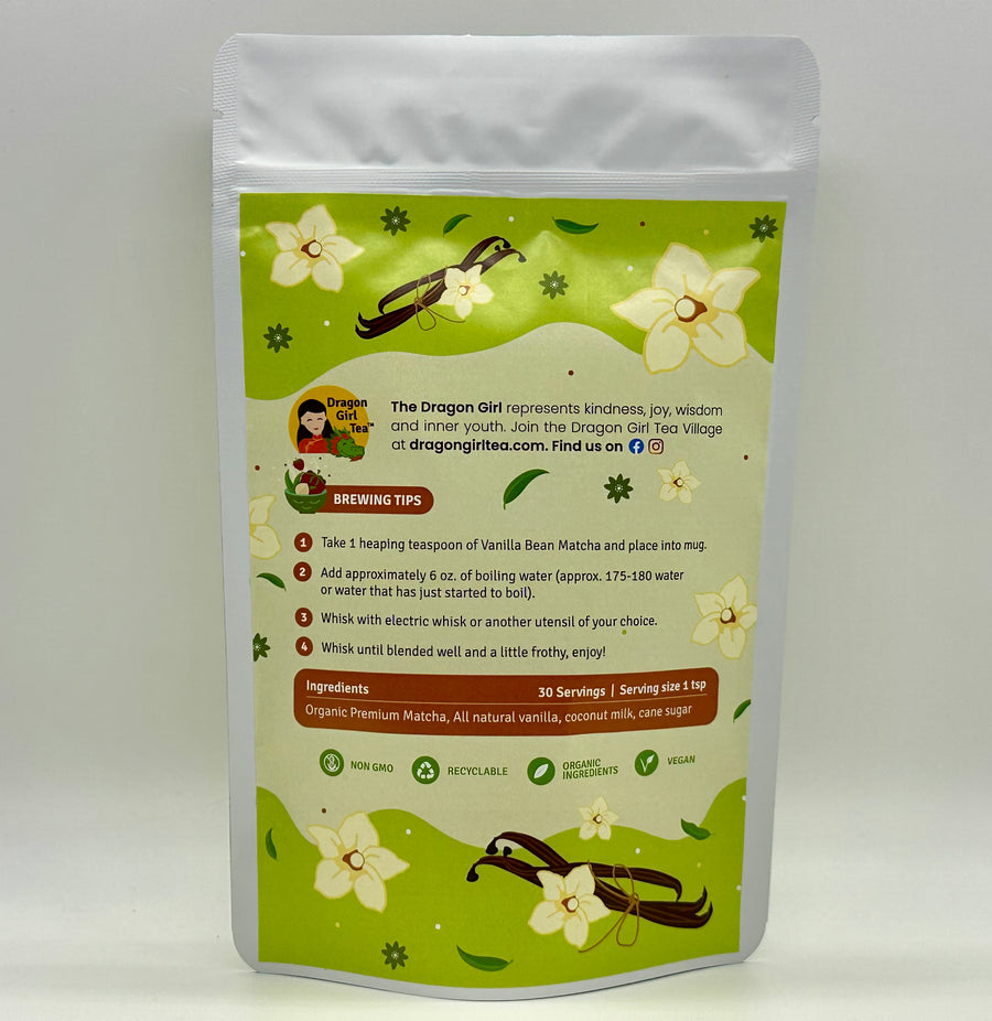 Vanilla Bean Matcha (Organic) - Large Size