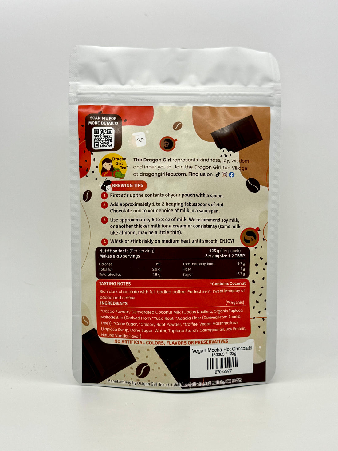 Vegan Mocha Dark Chocolate Hot Chocolate