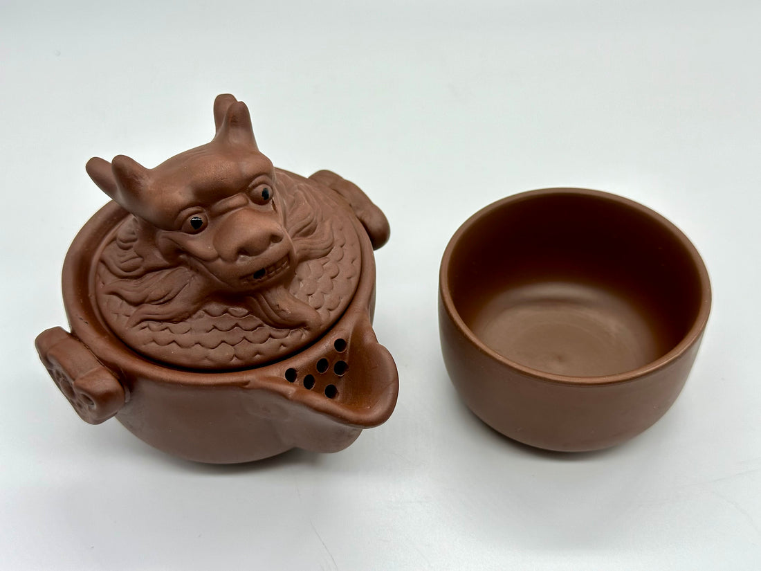 Dragon Gaiwan w/cup - Clay