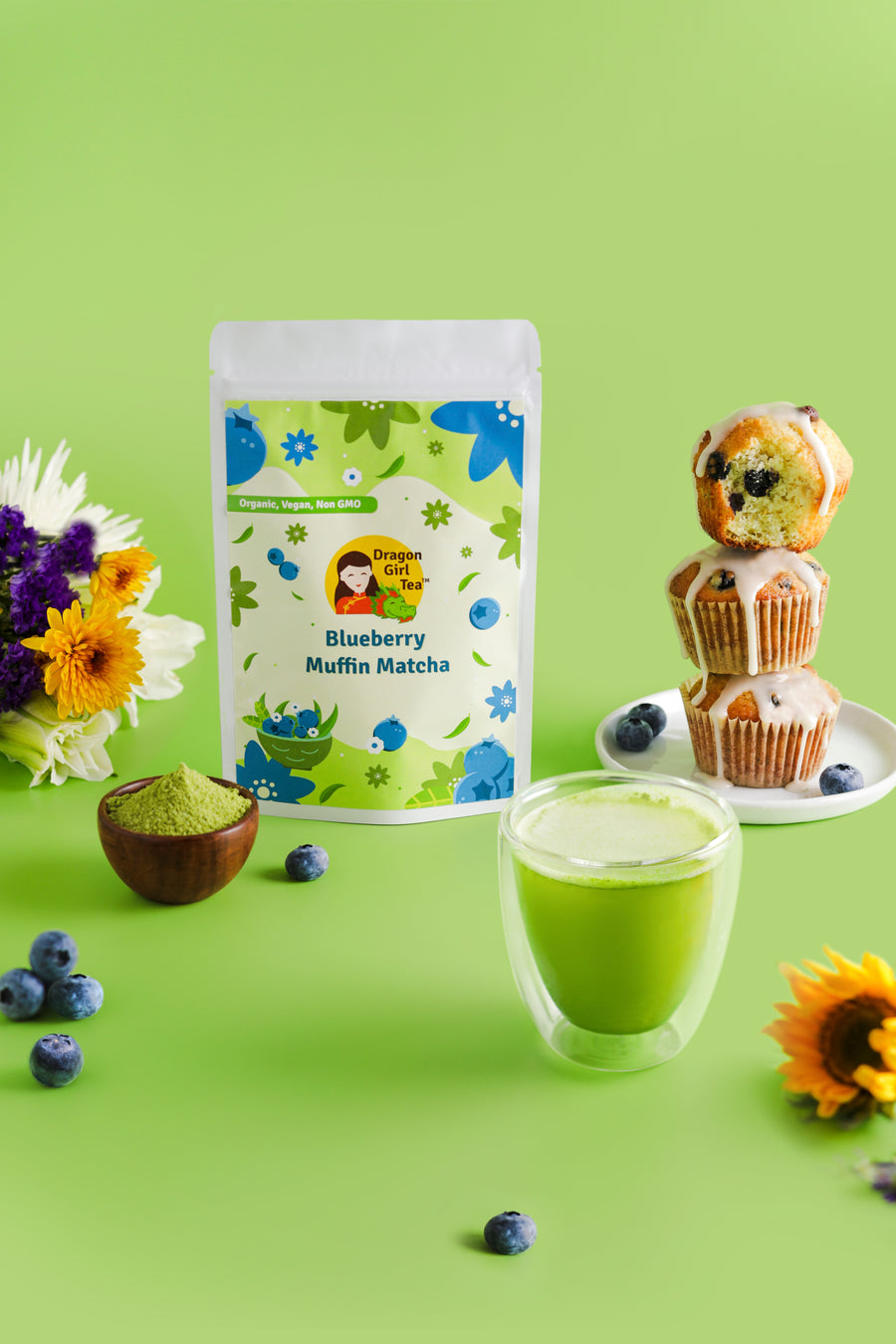 Blueberry Muffin Matcha (Organic) - Large Size