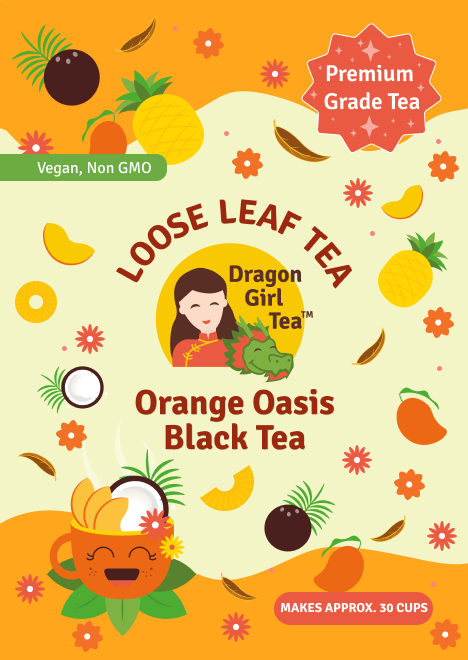 Orange Oasis Black Tea - Loose Leaf Dragon Girl Tea