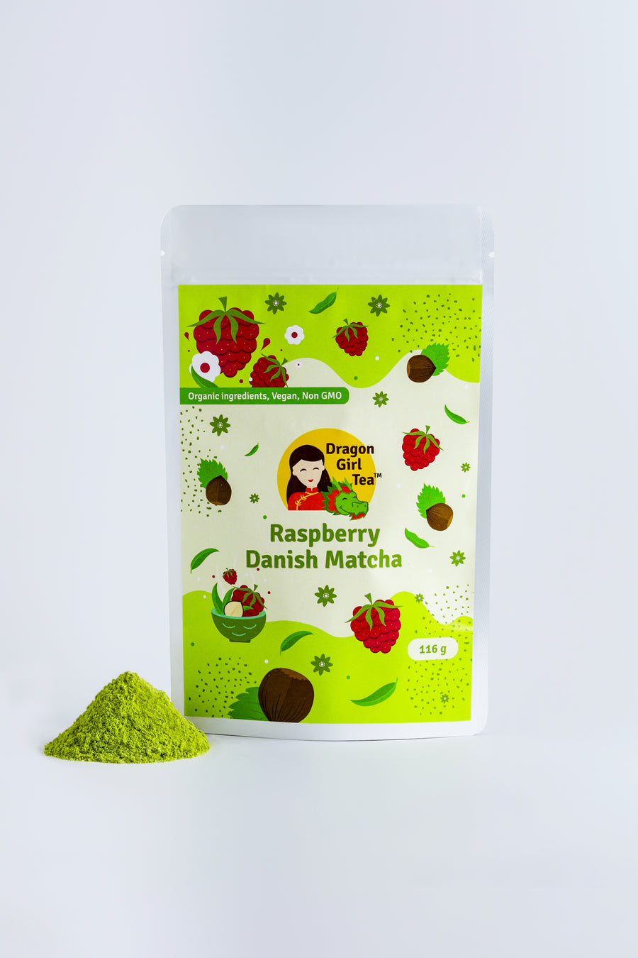 Raspberry Danish Matcha (Organic) - Large Size