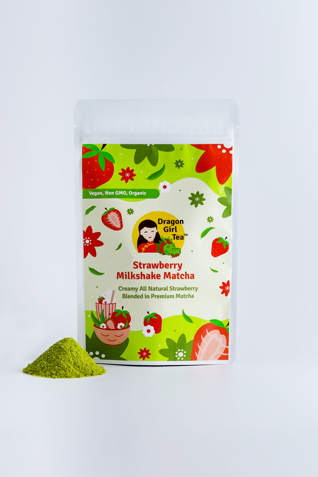 Strawberry Milkshake Matcha (Organic) - Large Size