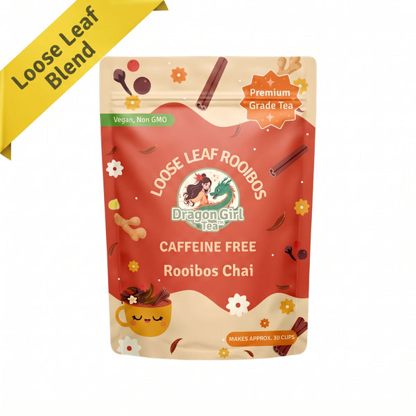 Caffeine Free Rooibos Chai loose leaf herbal tea — Dragon Girl Tea