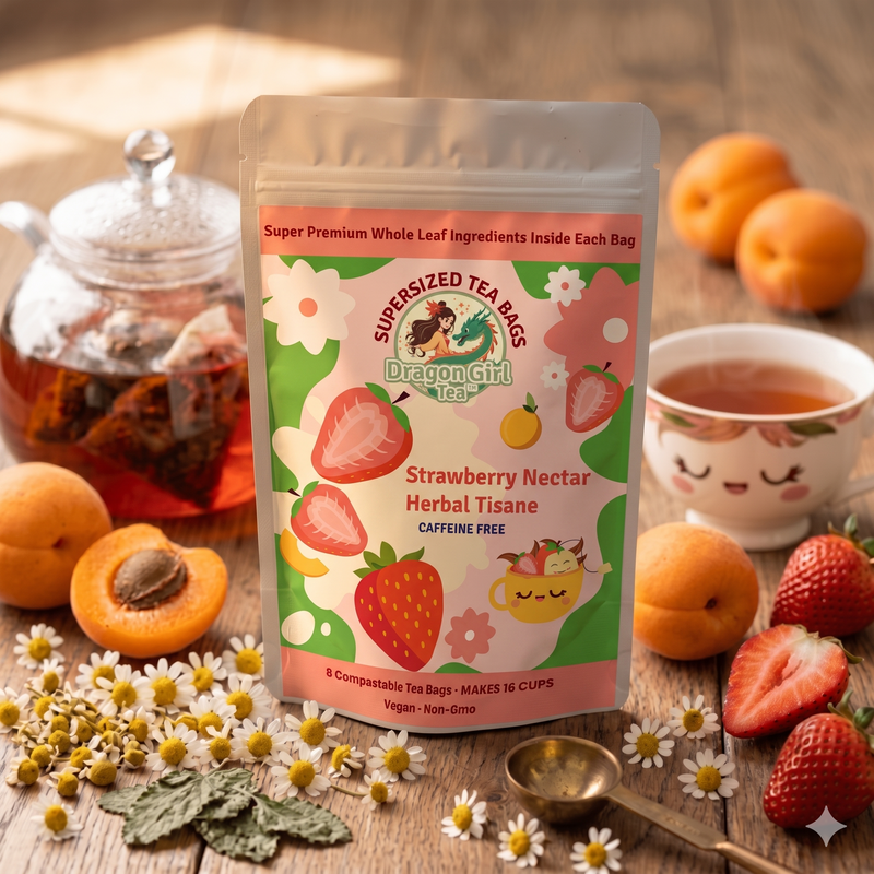 Strawberry Nectar Herbal Tisane - Compostable Tea Bags