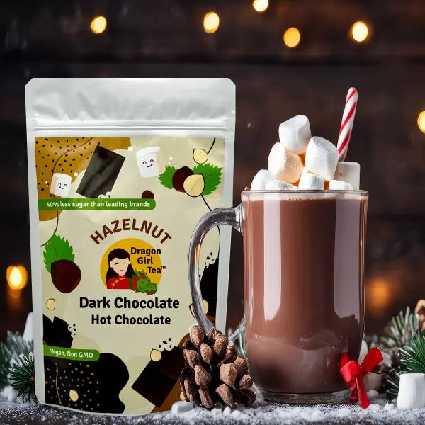 Indulge in Hazelnut Dark Chocolate Hot Chocolate – Dragon Girl Tea