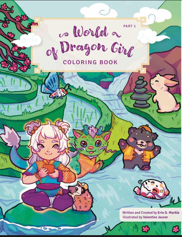 World of Dragon Girl Downloadable Coloring E-book Story Part 1