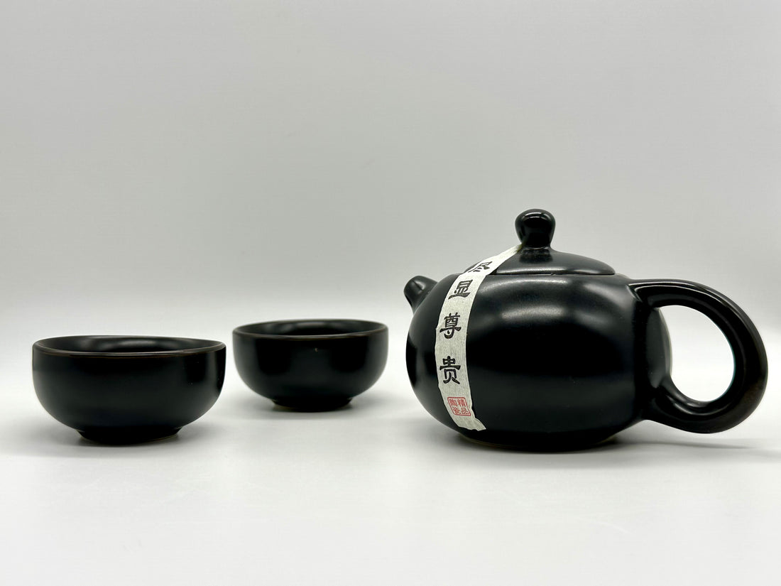 Kung Fu Tea Set w/ 2 Cups - Ceramic