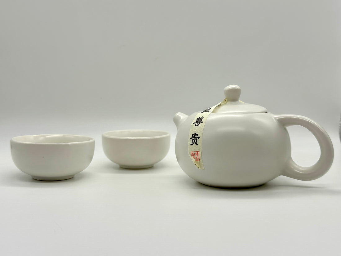 Kung Fu Tea Set w/ 2 Cups - Ceramic