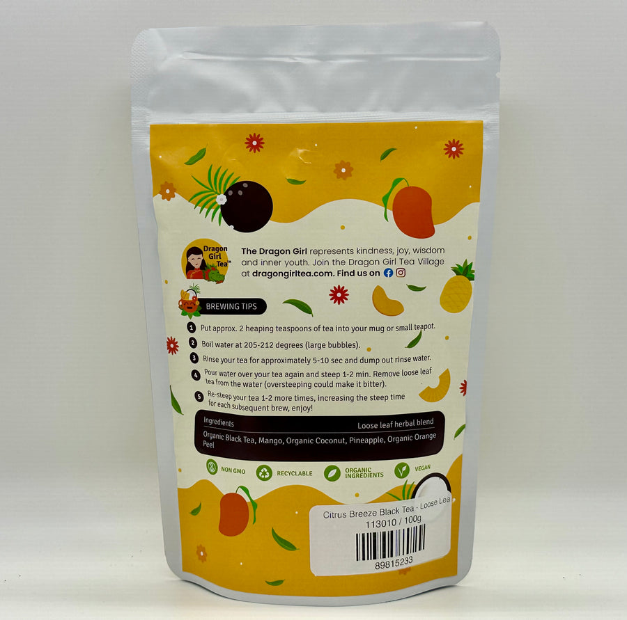 Citrus Breeze Black Tea - Loose Leaf