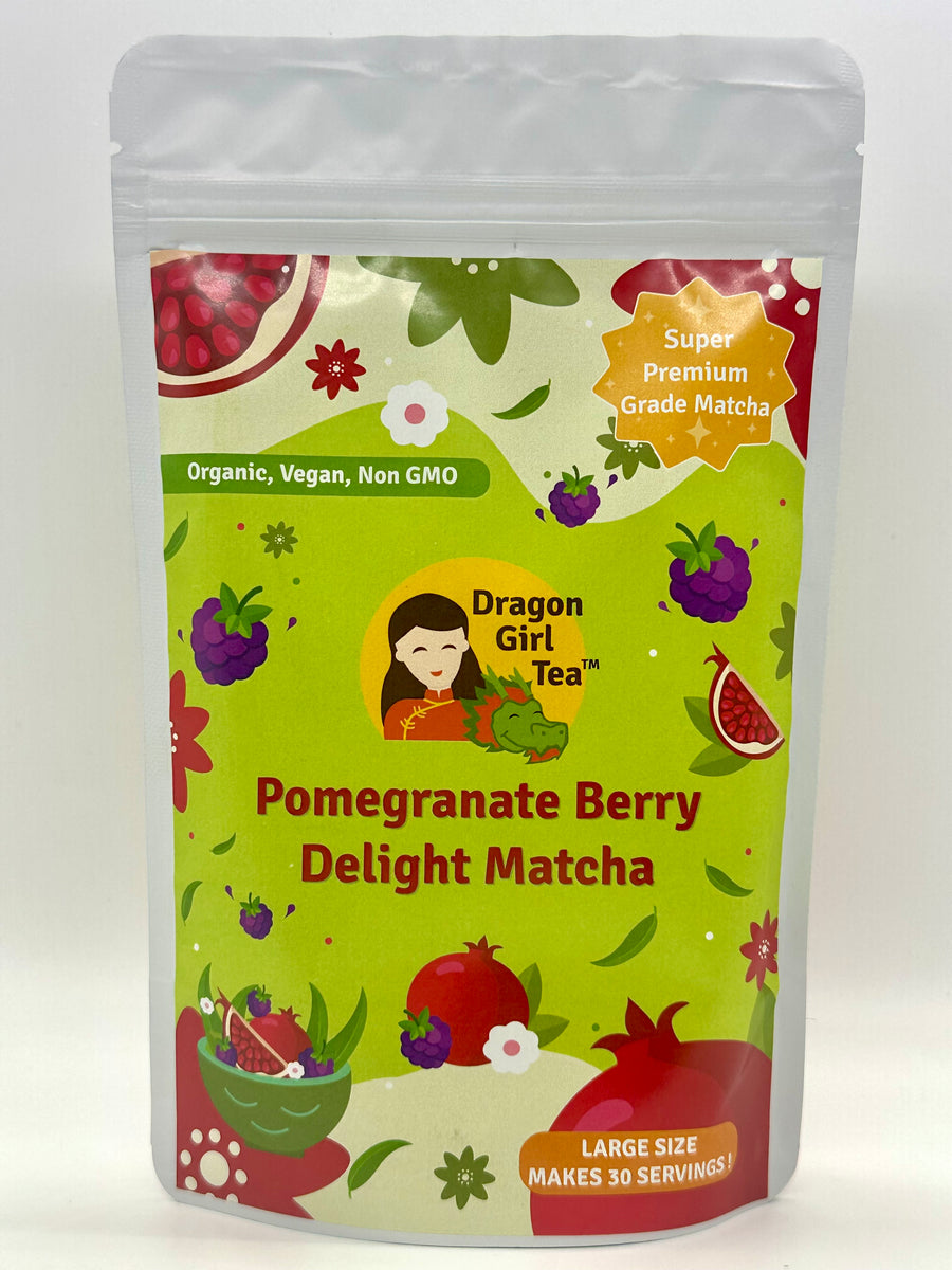 Pomegranate Berry Delight Matcha (Organic) - Large Size