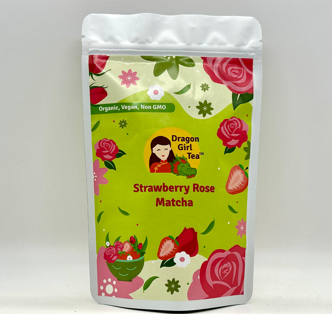 Strawberry Rose Matcha (Organic) - Large Size