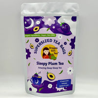 Sleepy Plum Tea (Organic Ingredients) - Compostable Tea Bags - Caffeine Free 2025
