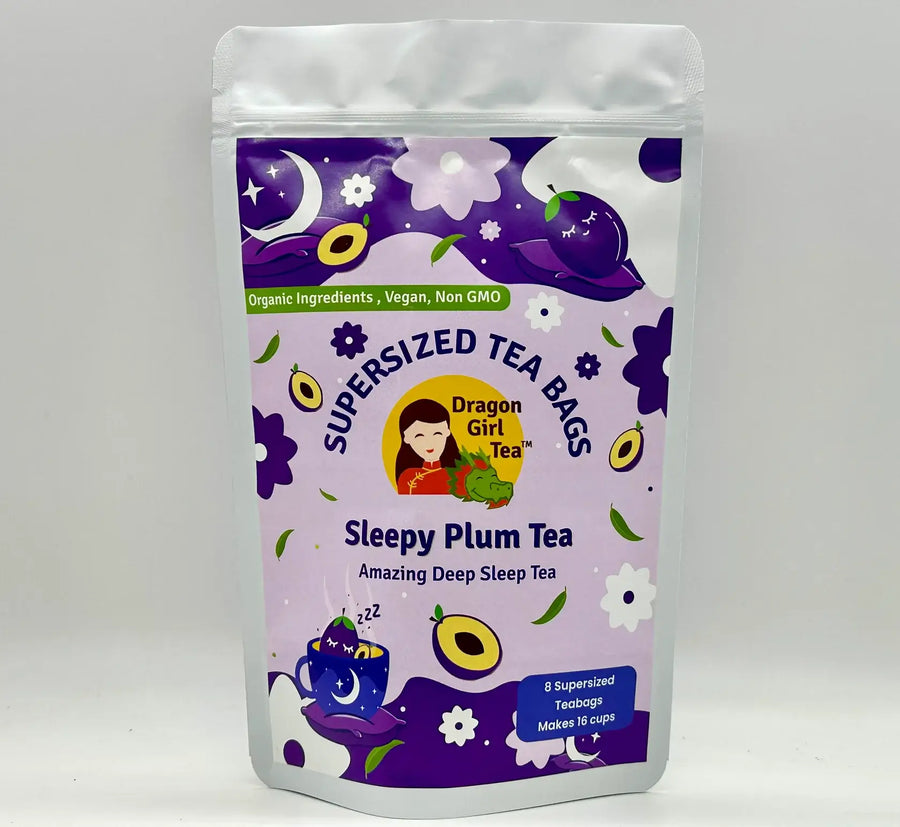 Sleepy Plum Tea (Organic Ingredients) - Compostable Tea Bags - Caffeine Free 2025