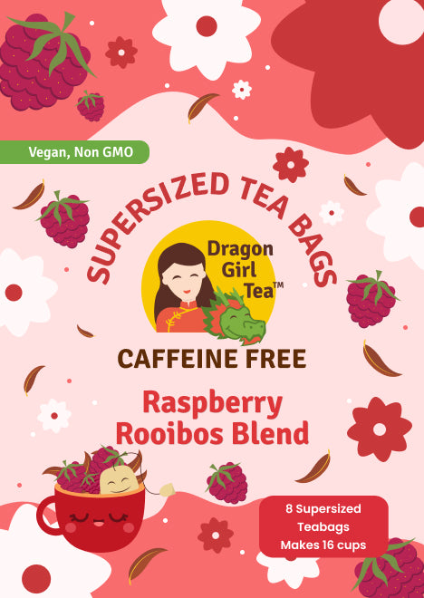 Raspberry Rooibos Blend - Compostable Tea Bags - Caffeine Free