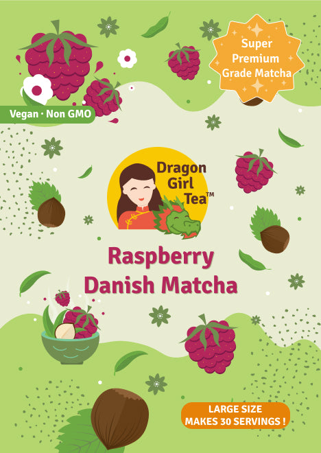 Raspberry Danish Matcha - Large Size 2025