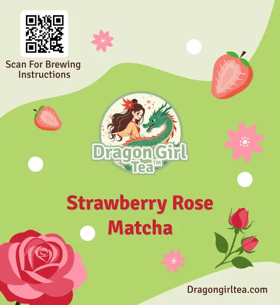 Strawberry Rose Matcha Taster Dragon Girl Tea