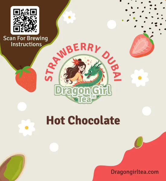 Strawberry Dubai Hot Chocolate Taster Dragon Girl Tea