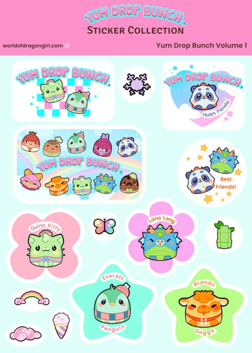 Yum Drop Bunch Sticker Sheets