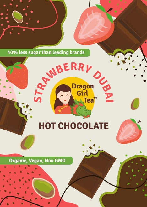 Vegan Strawberry Dubai Hot Chocolate (Organic)