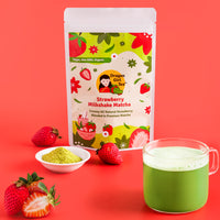 Strawberry Milkshake Matcha (Organic) - Large Size