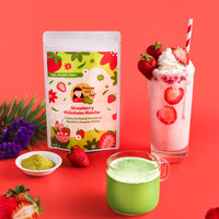 Strawberry Milkshake Matcha (Organic) - Large Size