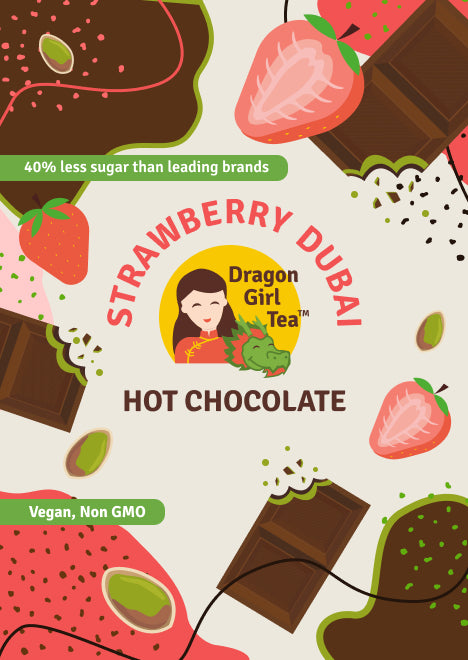 Vegan Strawberry Dubai Hot Chocolate