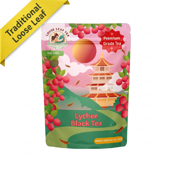 Lychee Black Tea loose leaf – Dragon Girl Tea